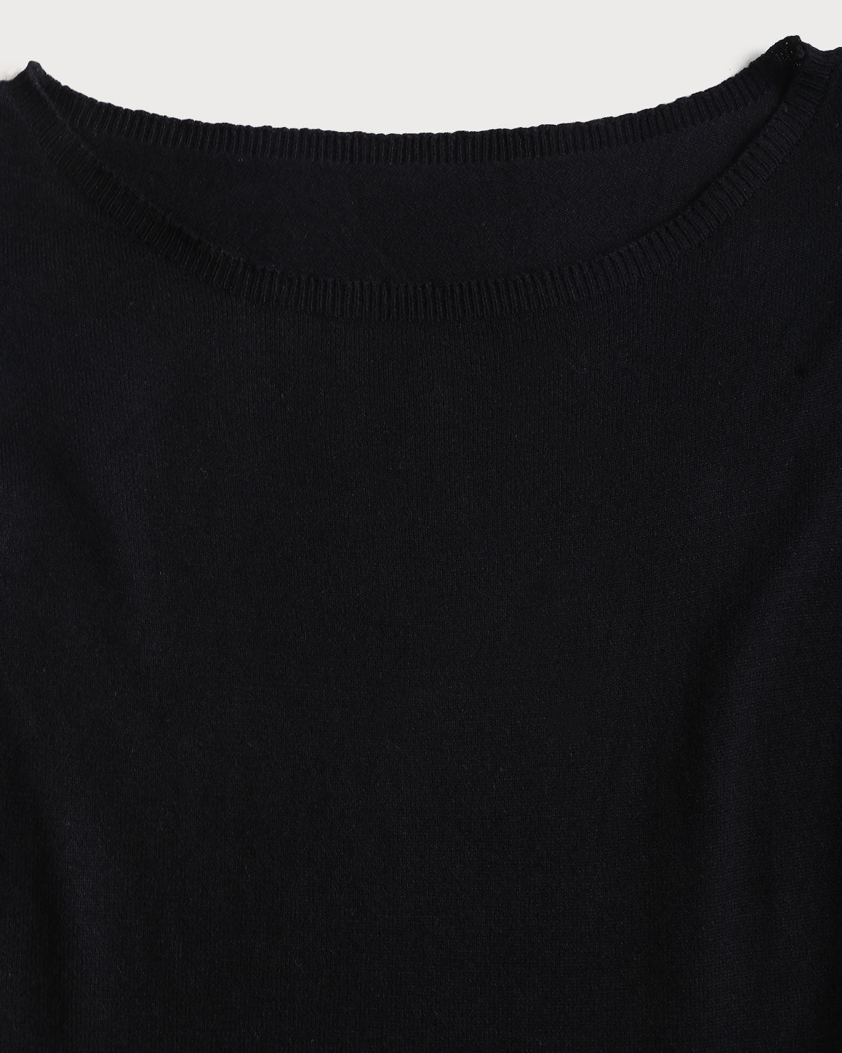 Black Ruffle Ribbed Sweater Mini Dress