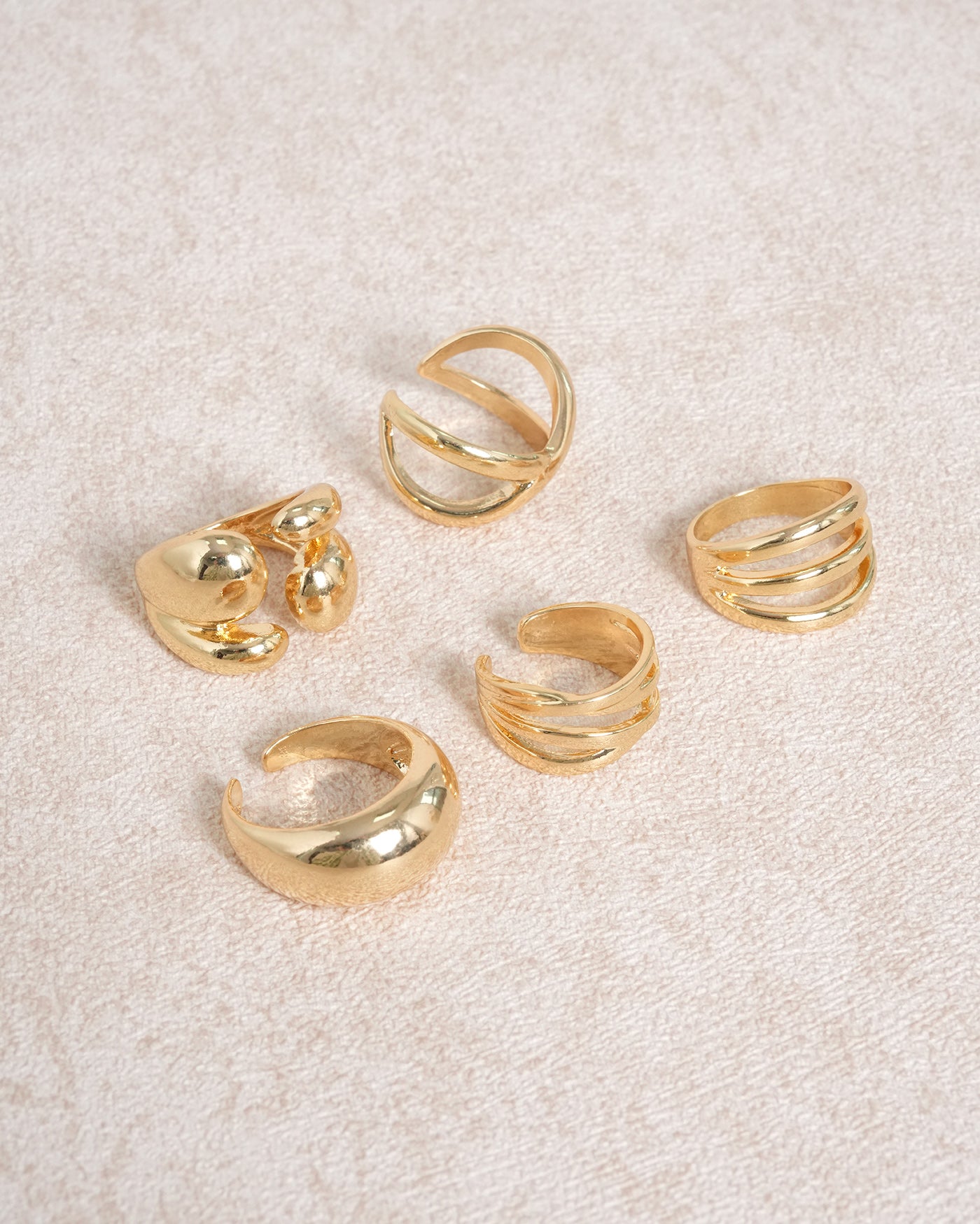 Gold Alloy Open Ring