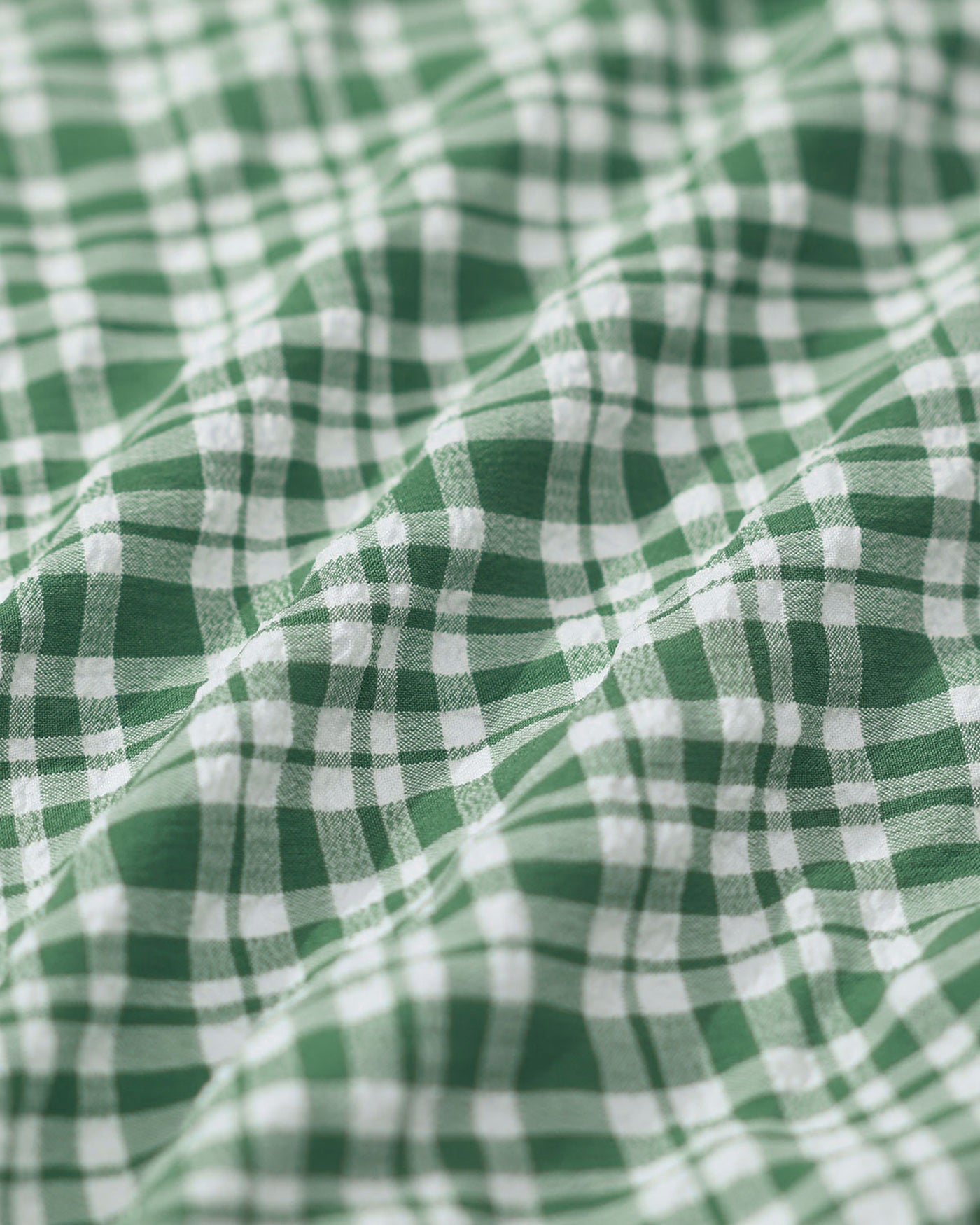 Green Plaid Drawstring Bikini Set