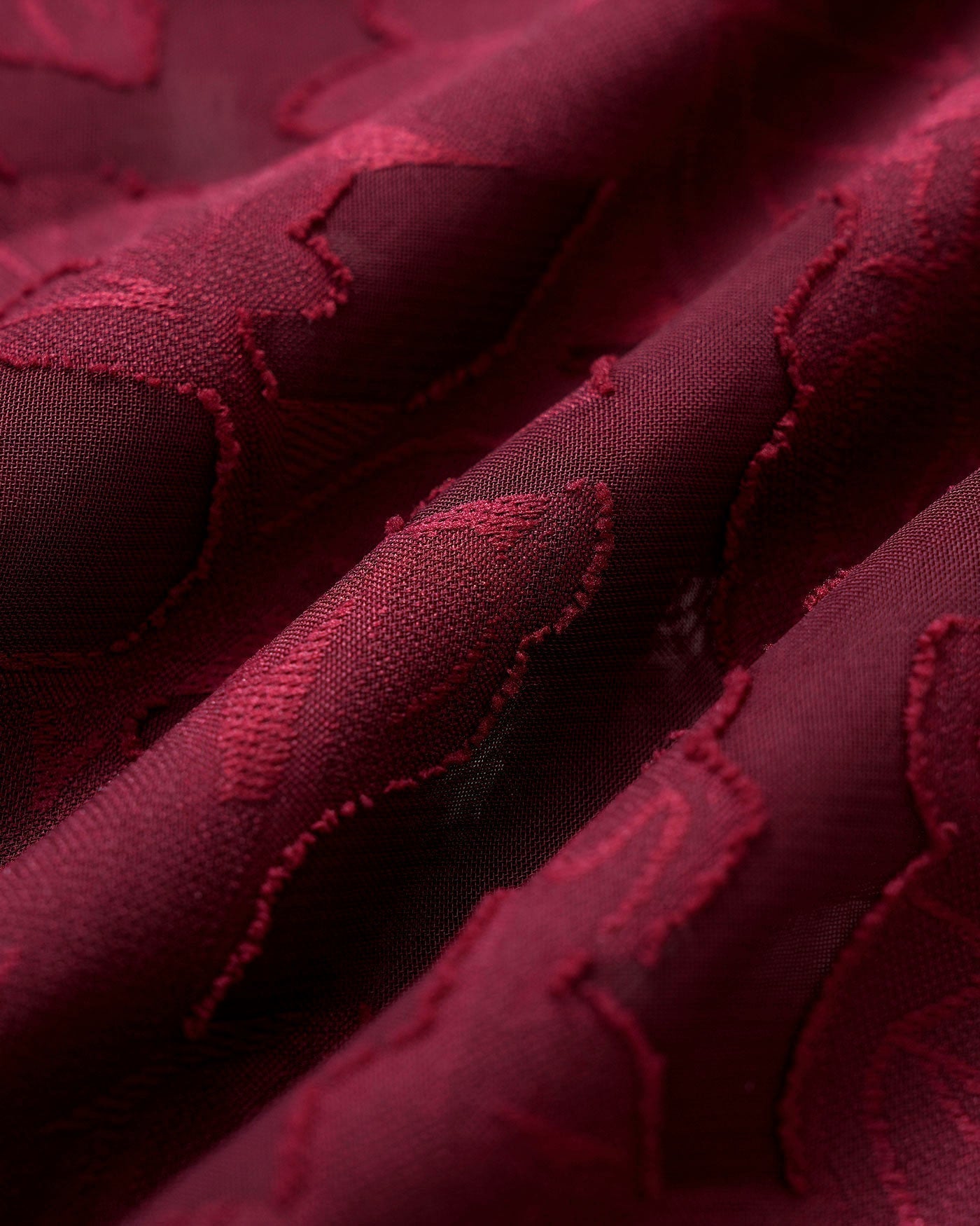Wine Red Sweetheart Neck Jacquard Slip Midi Dress