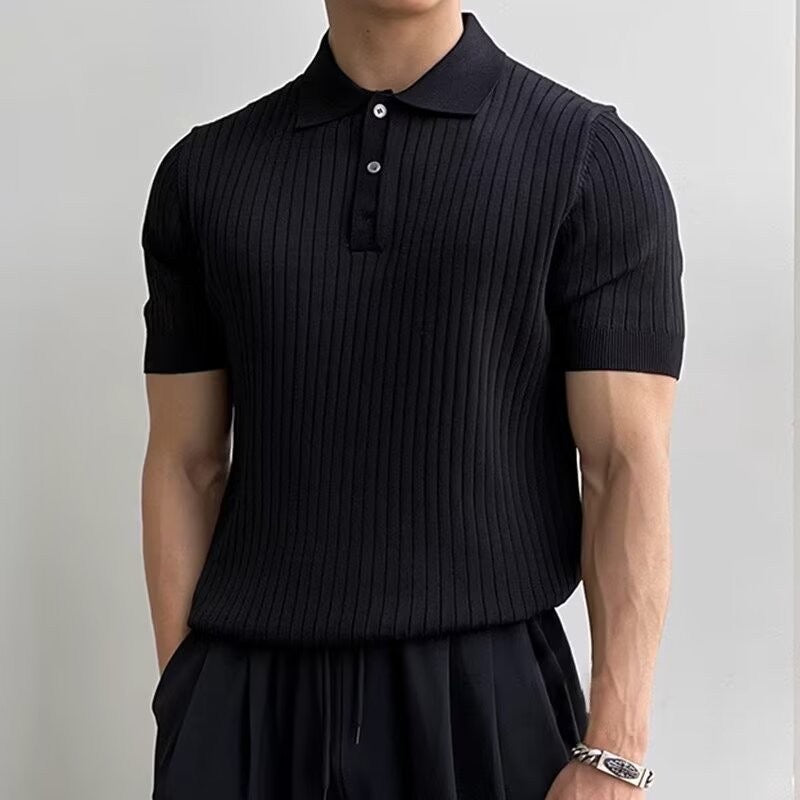 Visconti Knitted Polo Shirt - Verde