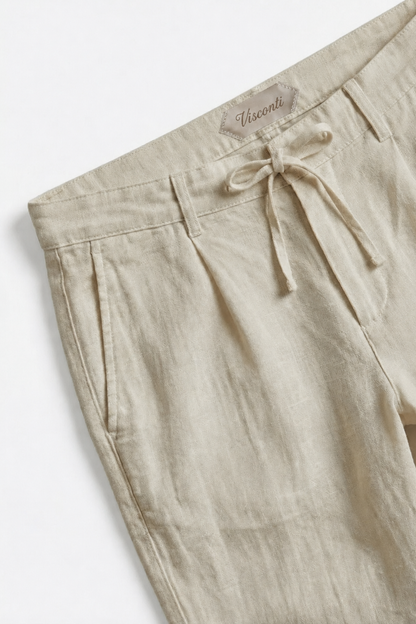 Visconti Linen Trousers - Verde