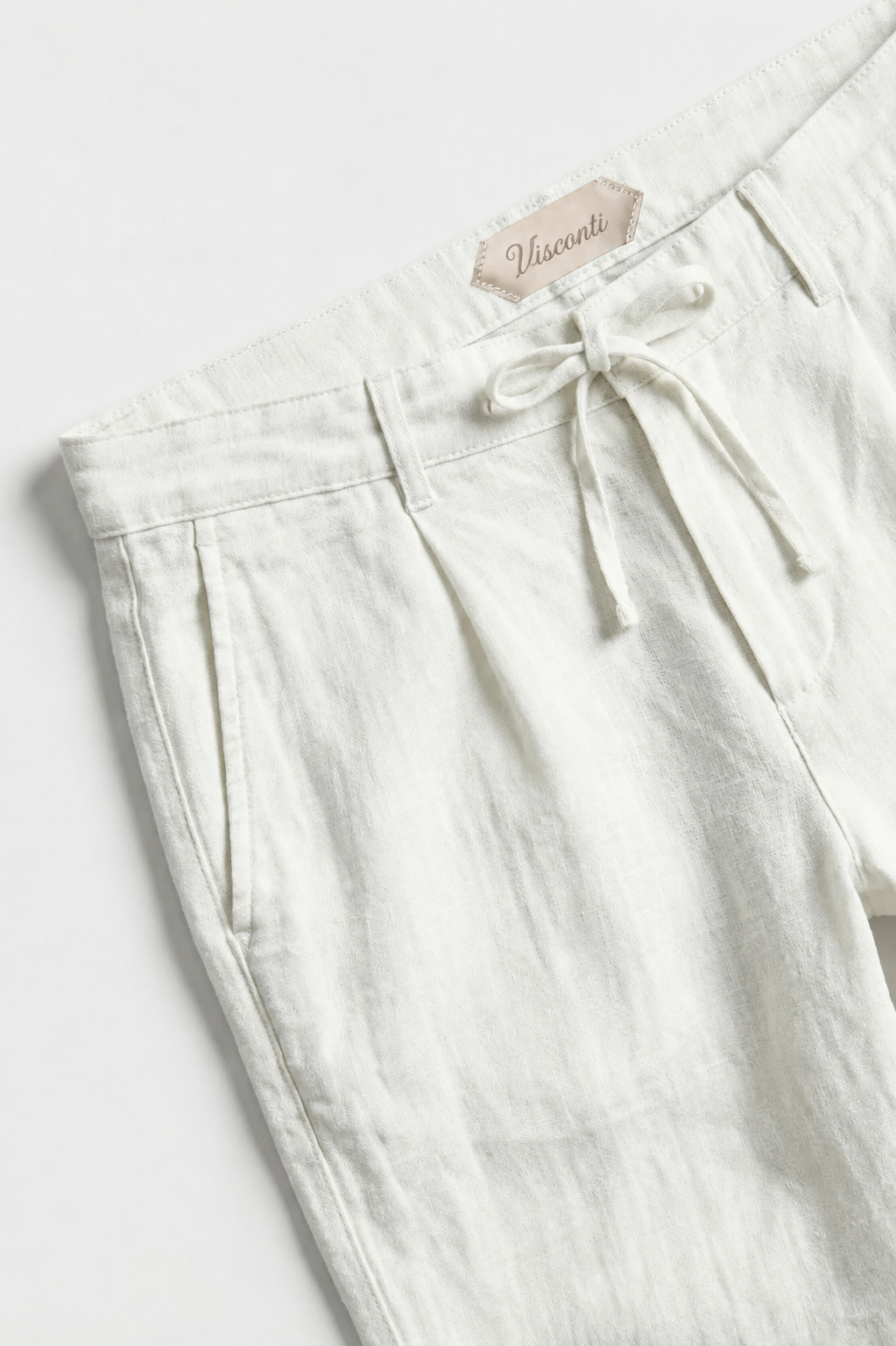 Visconti Linen Trousers - Blu scuro