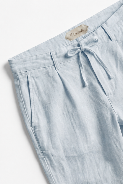 Visconti Linen Trousers - Verde