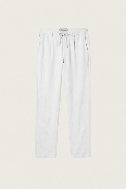 Visconti Linen Trousers - Nero