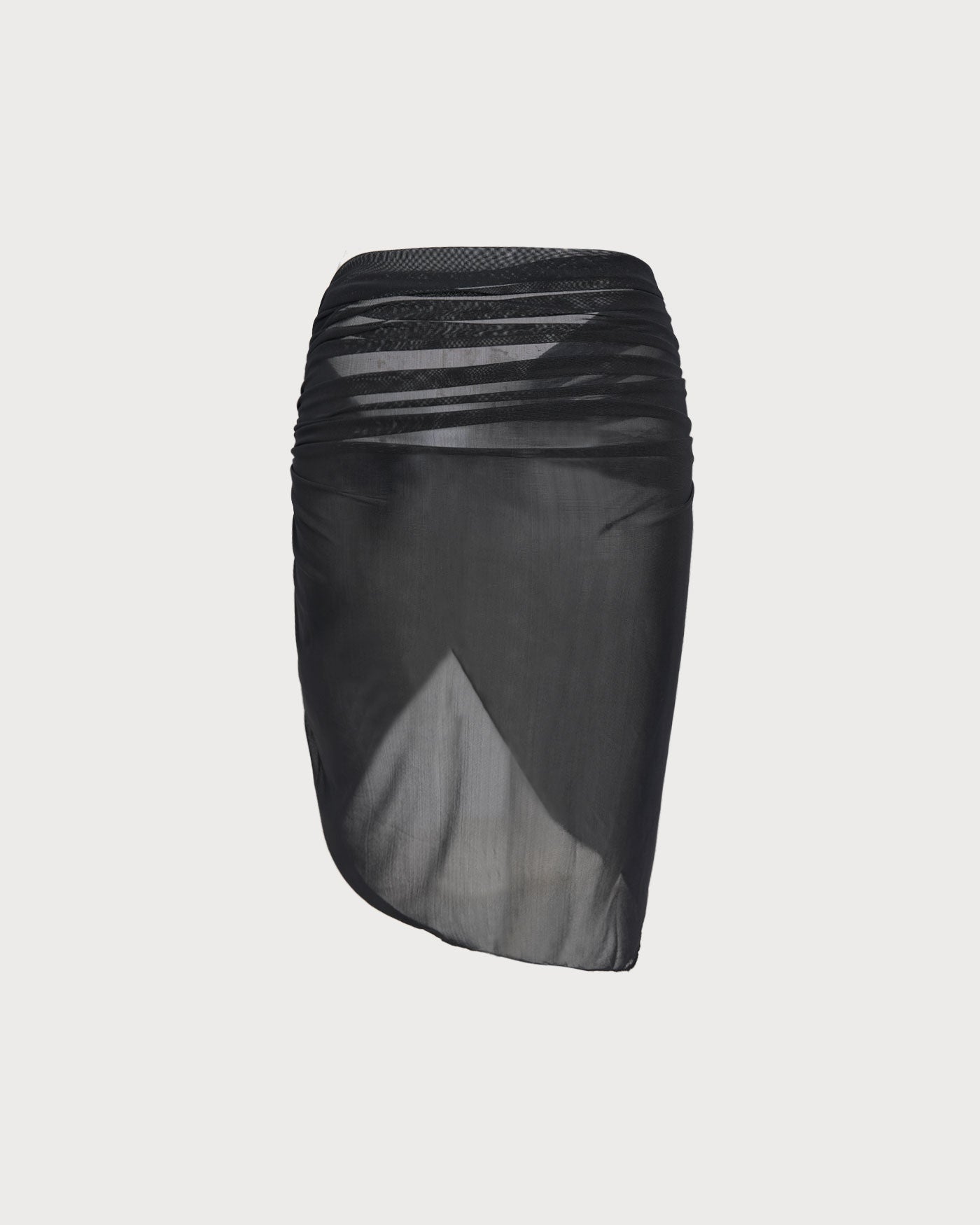 Black Mesh Beach Cover-up