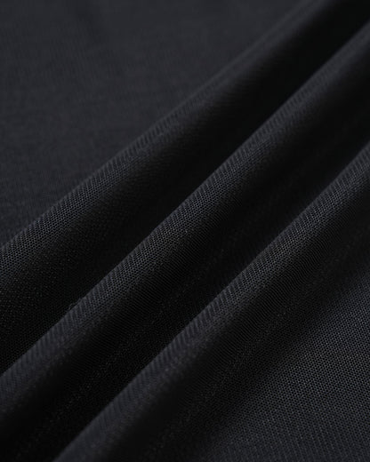 Black Mesh Beach Cover-up