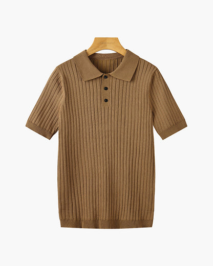 Visconti Knitted Polo Shirt - Verde