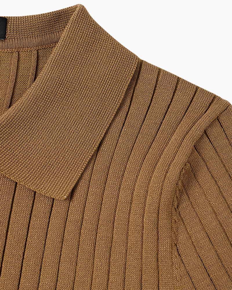 Visconti Knitted Polo Shirt - Verde