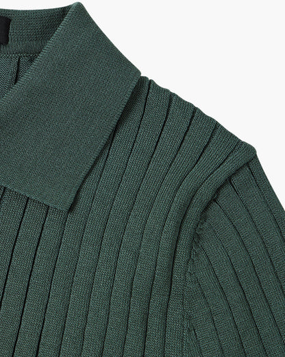 Visconti Knitted Polo Shirt - Nero