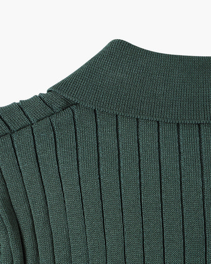 Visconti Knitted Polo Shirt - Verde