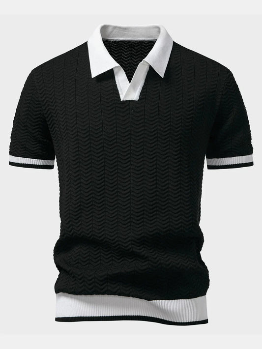 Visconti Polo in maglia Ascot - Nero
