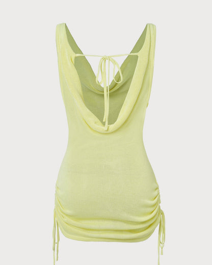 Green Drawstring Cover-Up