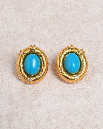 Blue Turquoise Earrings