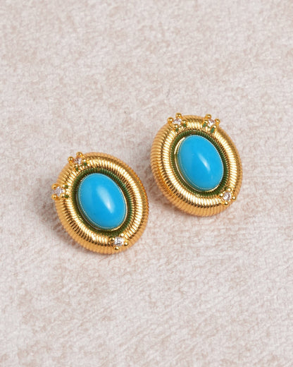 Blue Turquoise Earrings