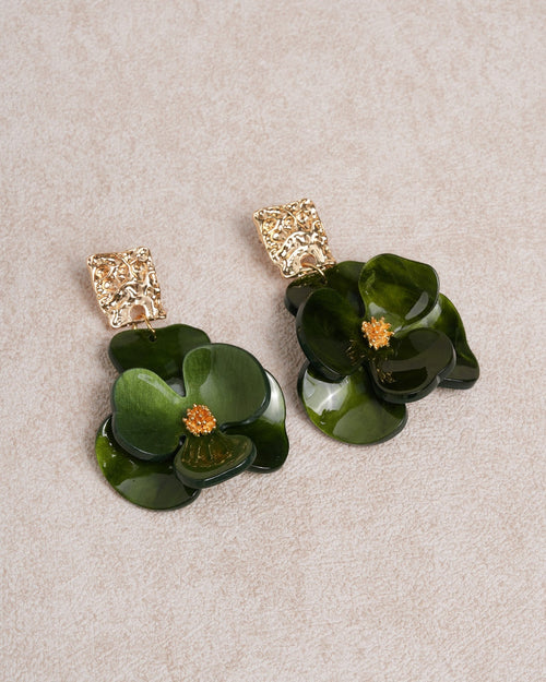 Green Earrings