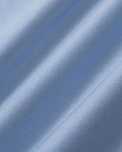 Blue Solid Pleated Tank Top