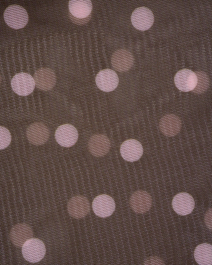 Coffee V Neck Polka Dot Tankini Set