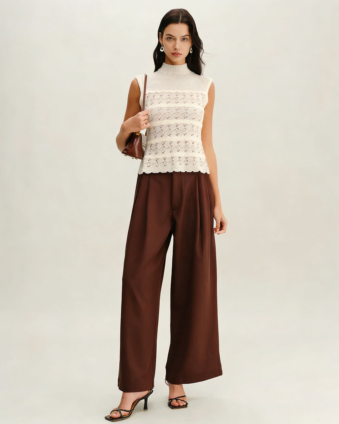 Apricot Turtle Textured Tank Top