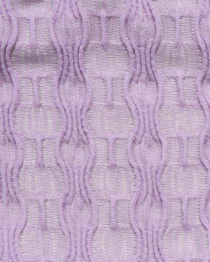 Purple Textured Halter Drawstring Bikini Set