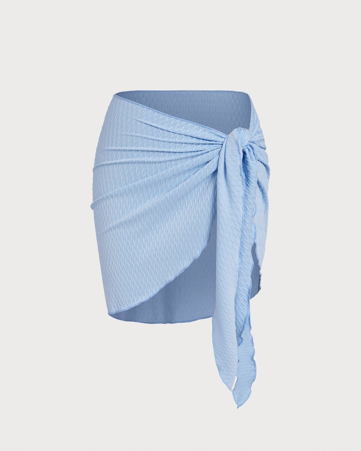Blue Drawstring Cover-Up