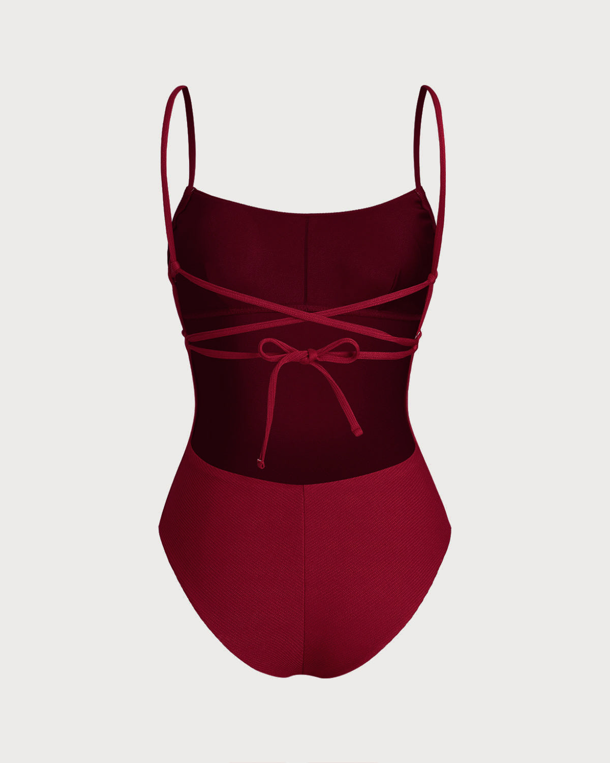 Red Bralette X Cross One Piece Swimwear