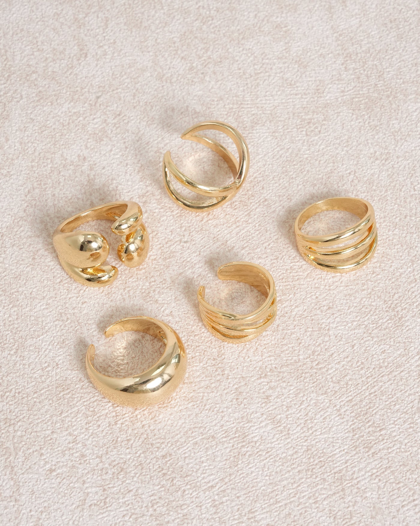 Gold Alloy Open Ring