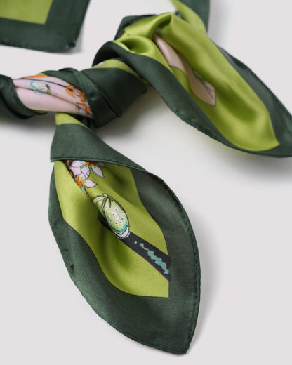 Green Floral Scarve
