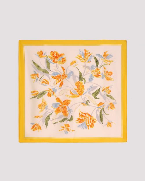 Yellow Floral Scarve