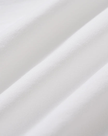 White Solid Casual Pants