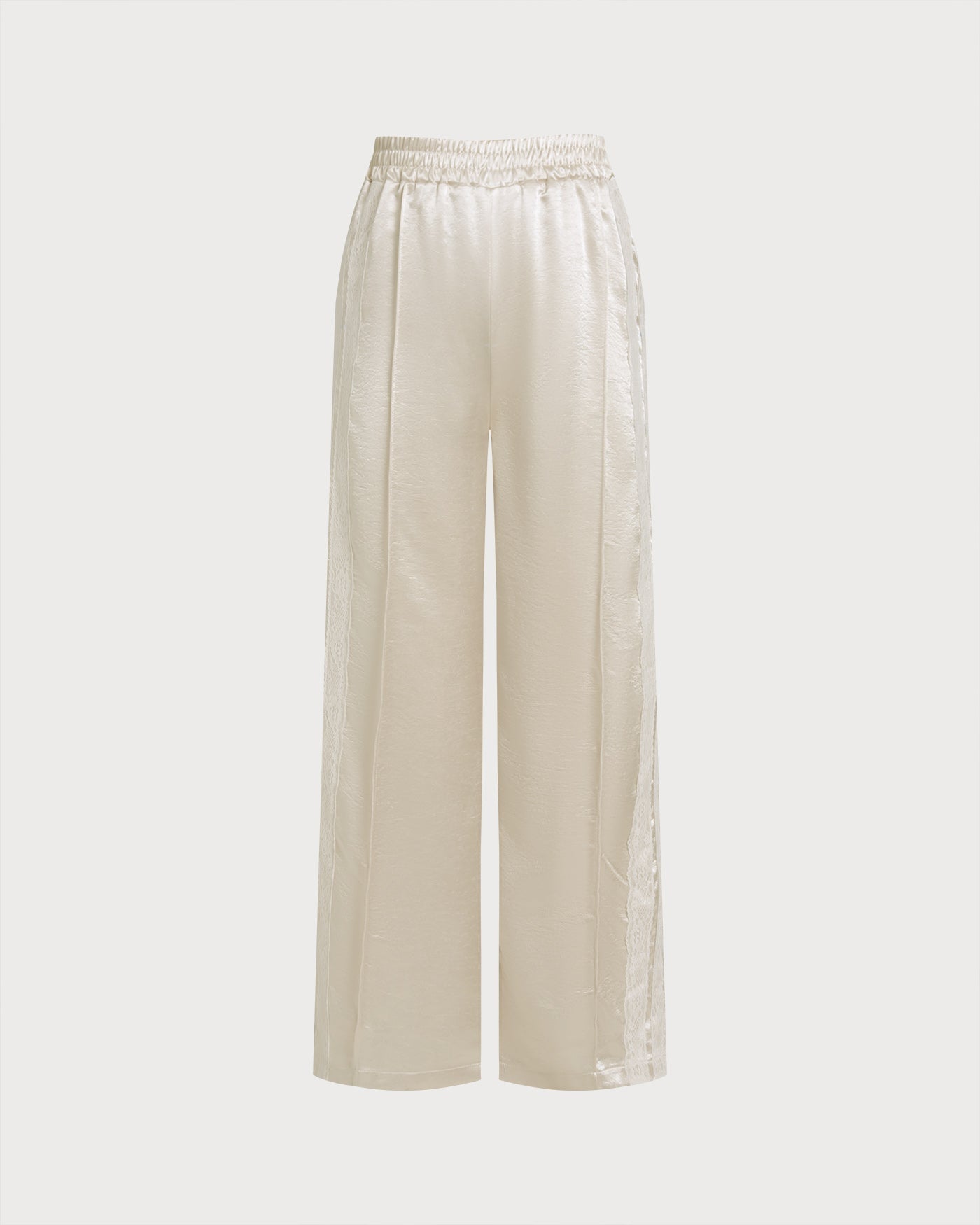 Apricot Elastic Waist Casual Pant