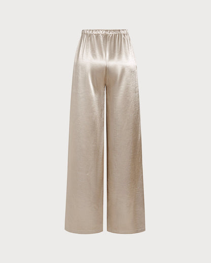 Apricot Pockets Straight Pants