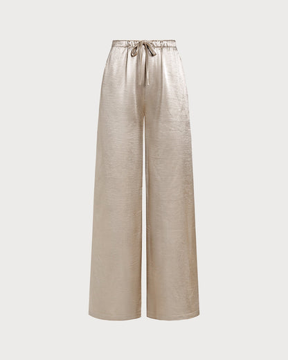 Apricot Pockets Straight Pants