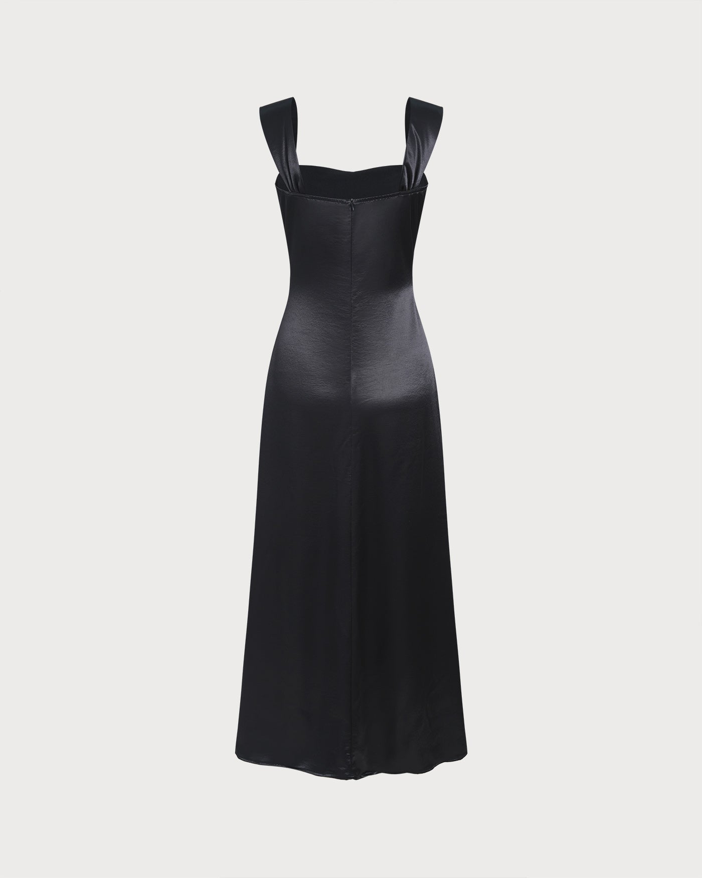 Black A-Line Slip Maxi Dress