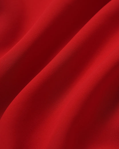 Red Ruched Mini Dress