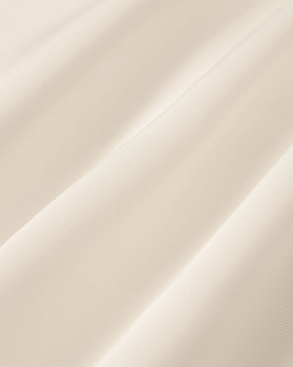 Apricot Boat Neck Pearl Mini Dress