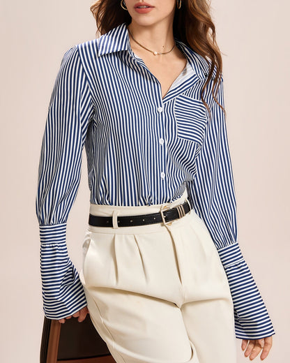 Blue Collar Button Shirt