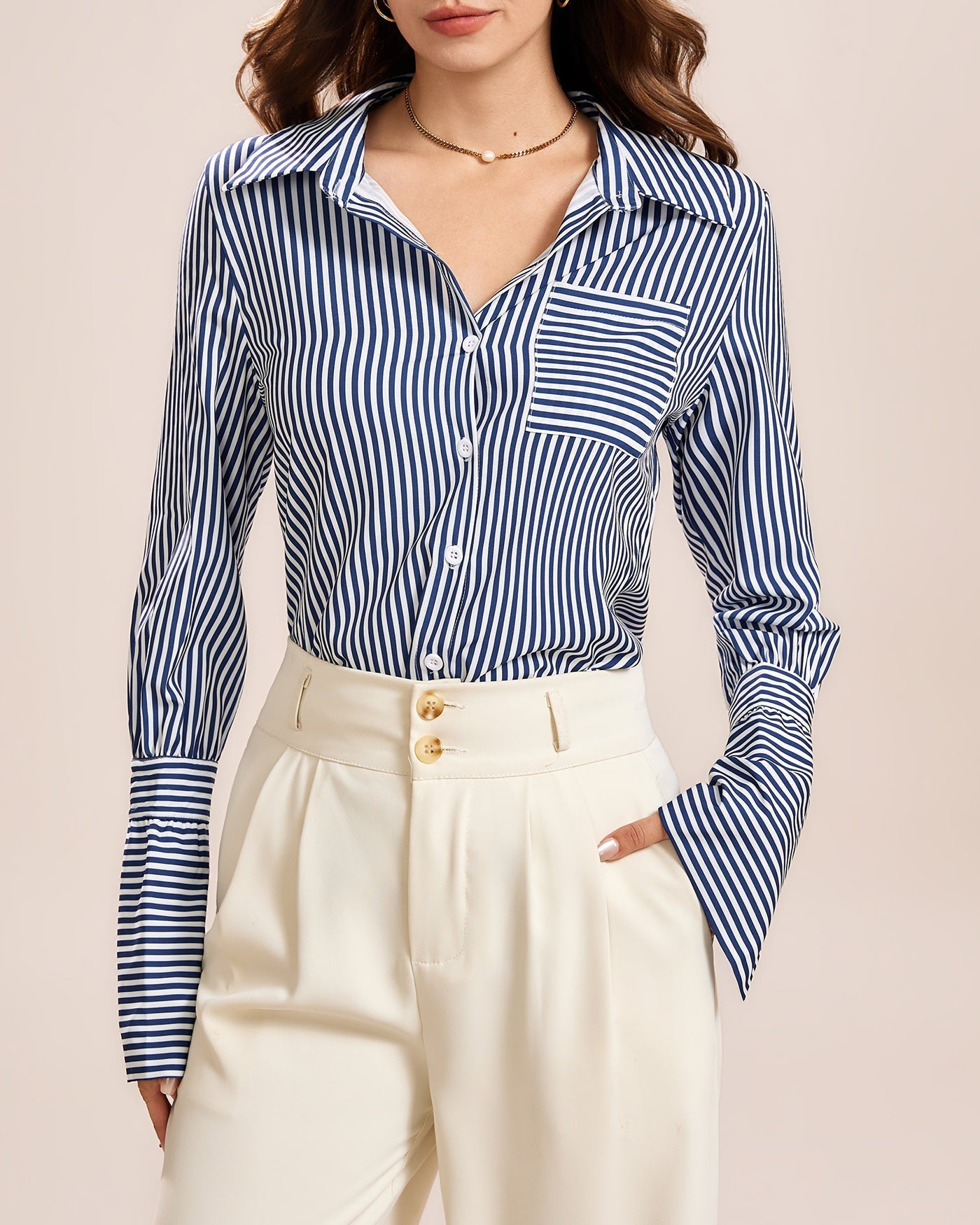 Blue Collar Button Shirt