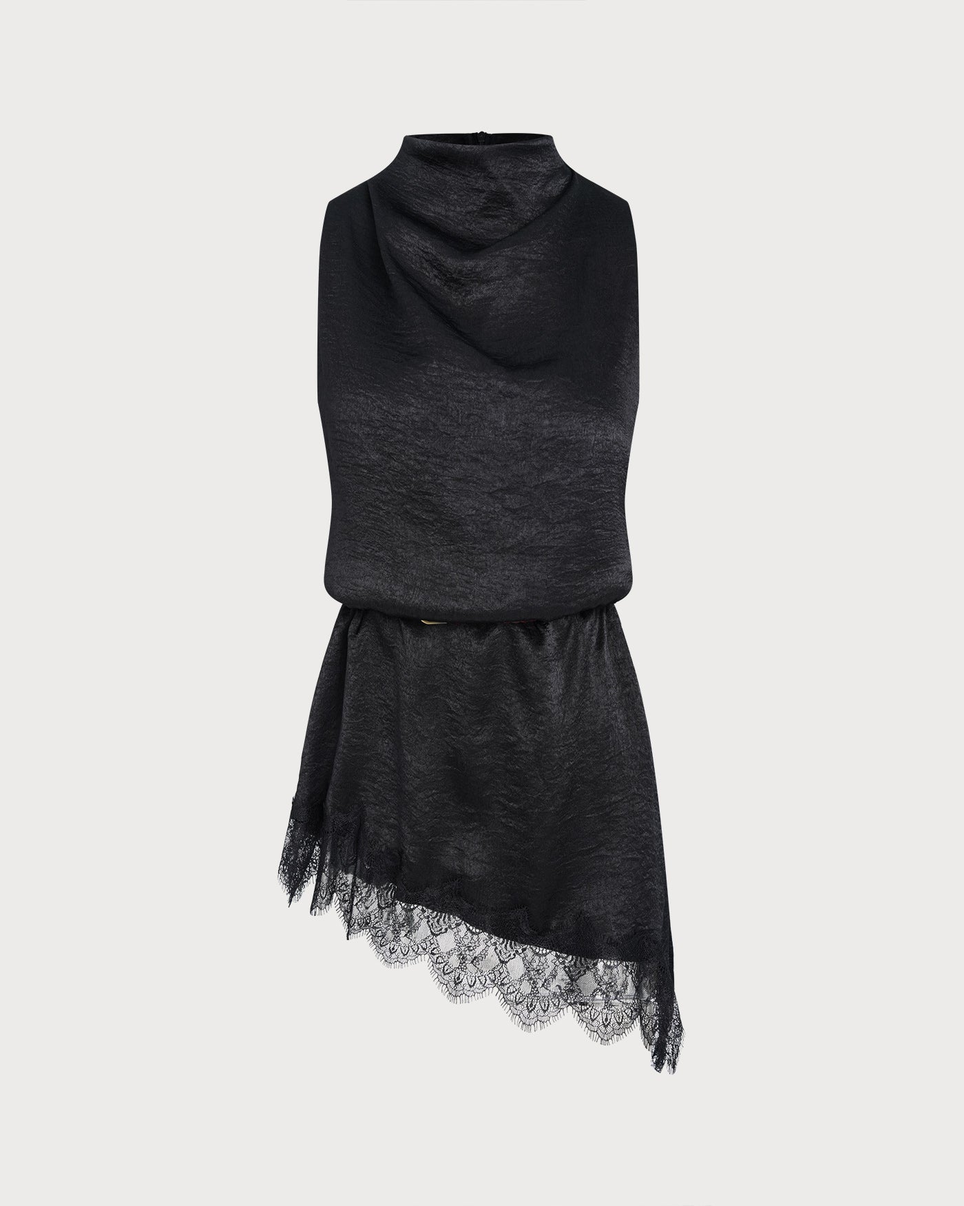 Black Lace Turtle Tank Top