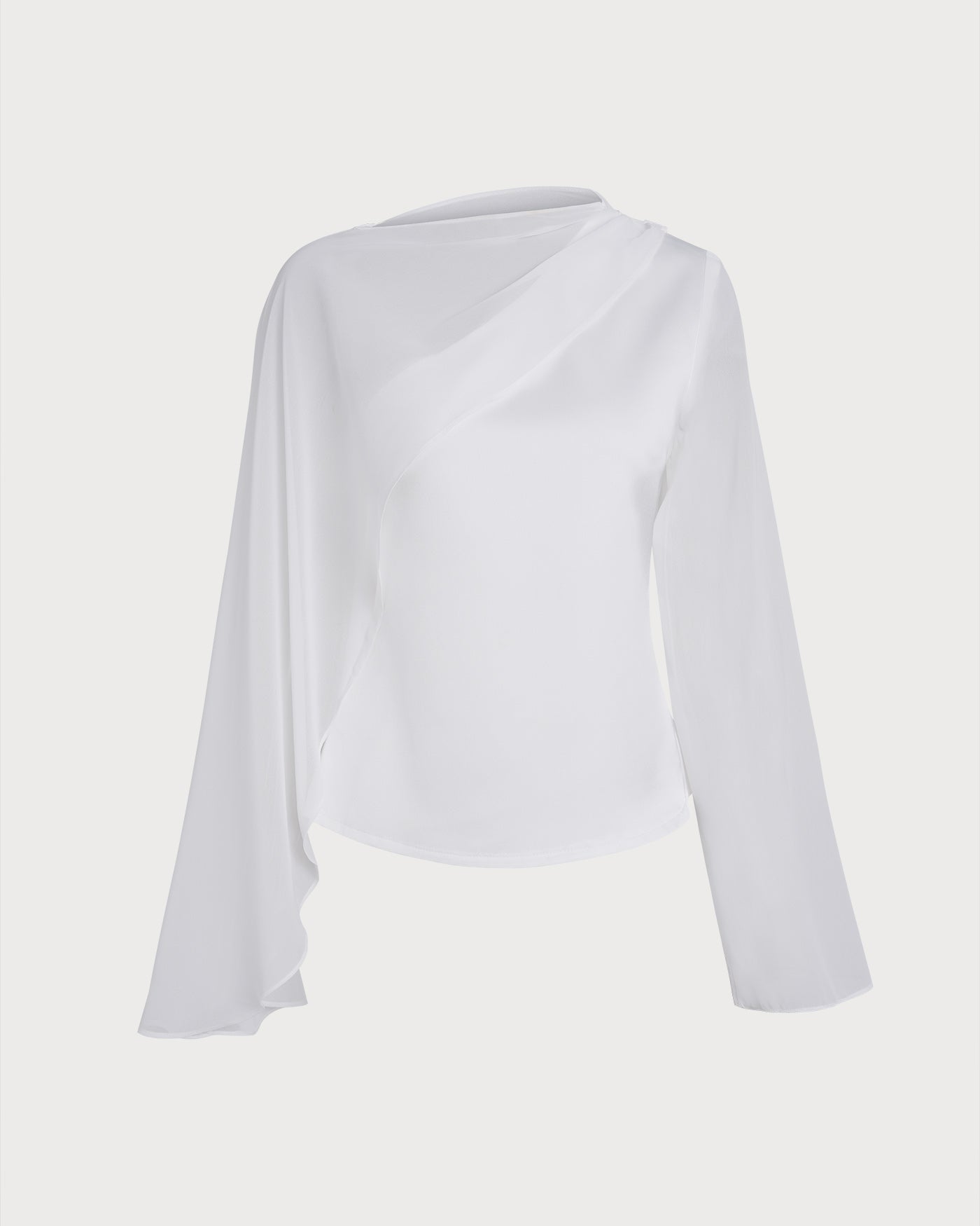 White One Shoulder Tee