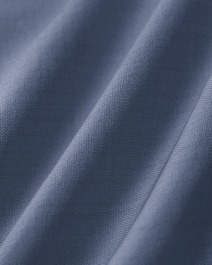 Blue Boat Neck Single Breasted Vest